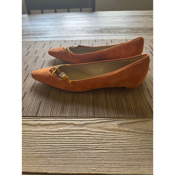 prada orange suede kitten heel - Picture 5 of 7